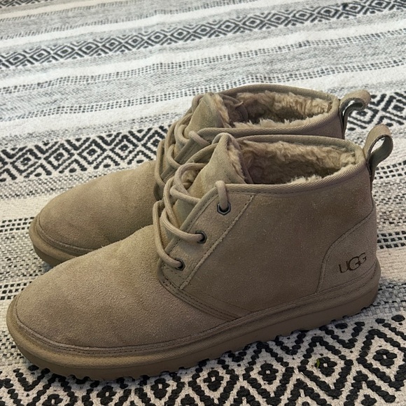 UGG Tan Ankle Boots with Warm Lining - Picture 3 of 8